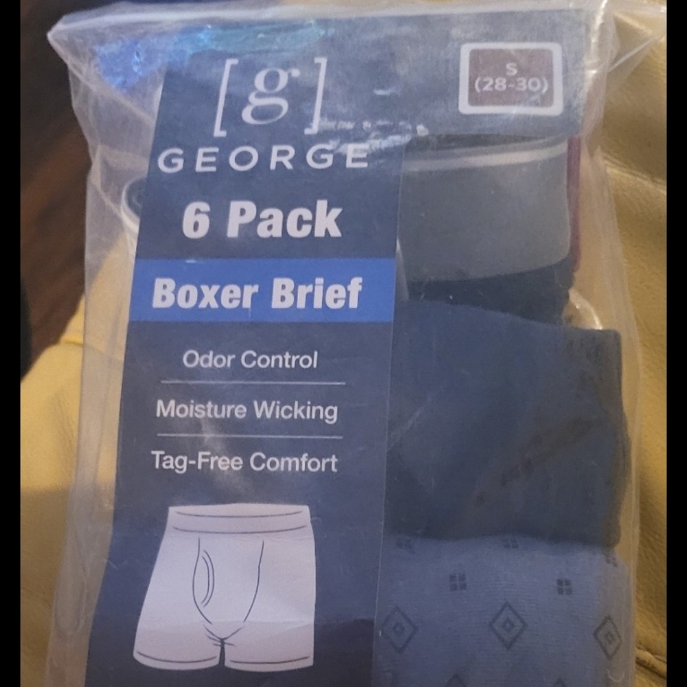 George Men's Black Boxer Briefs